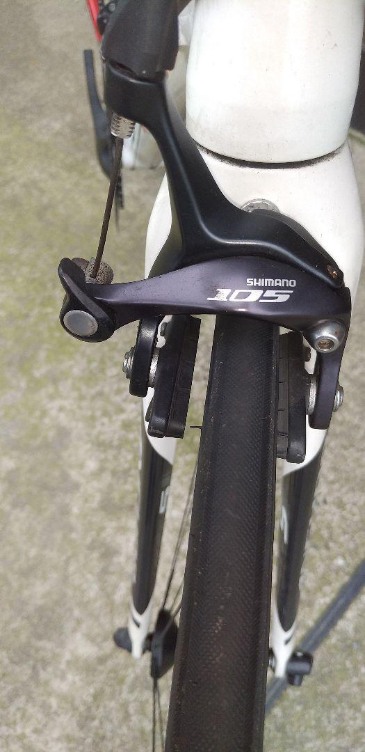 ANCHOR ロードバイクフレーム ホワイト/レッド　106 引き取り限定