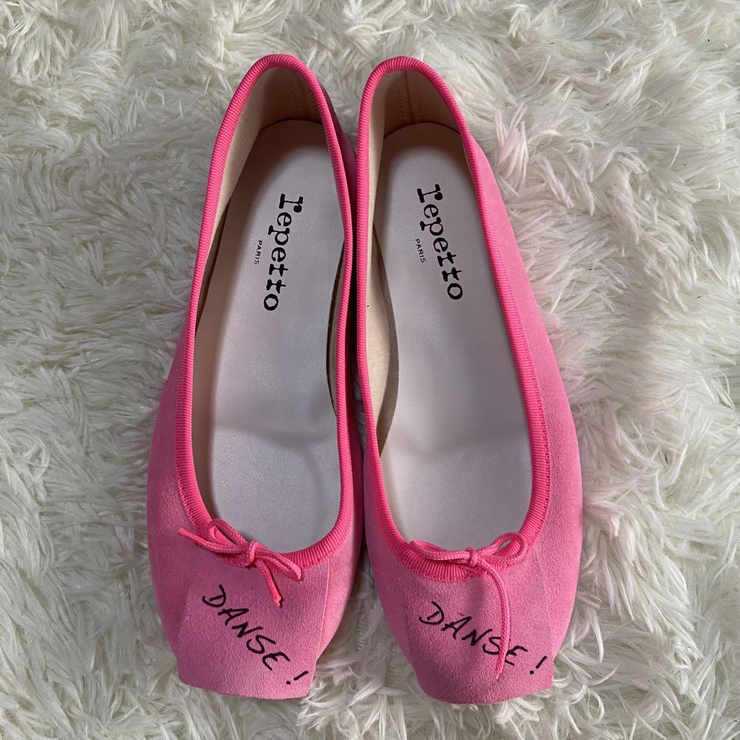 repetto レペット　フラットシューズ　DANSE！　ピンク　スエード