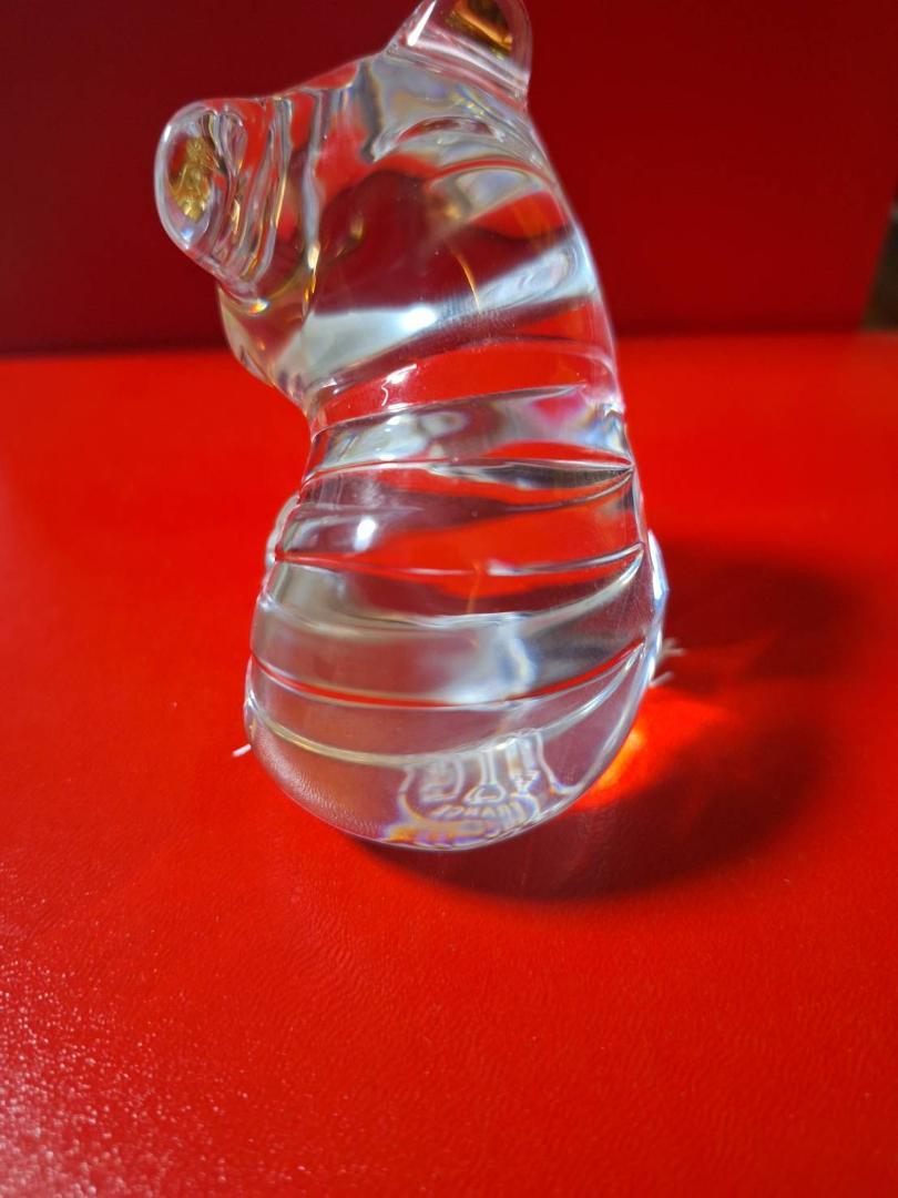 バカラ置物 クリスタル トラ 　Baccarat