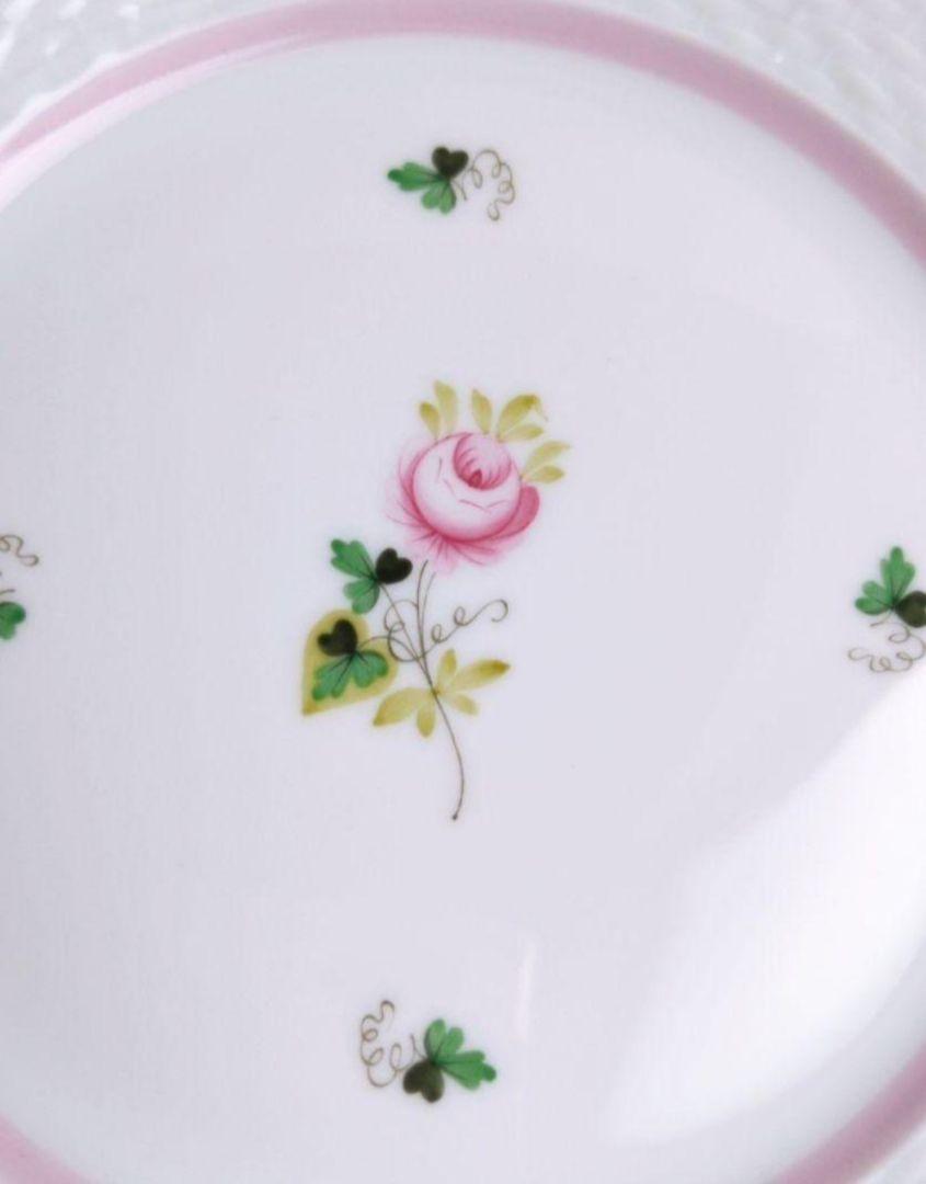 ヘレンド　ウィーンの薔薇　ピンク　デザートプレート　1枚