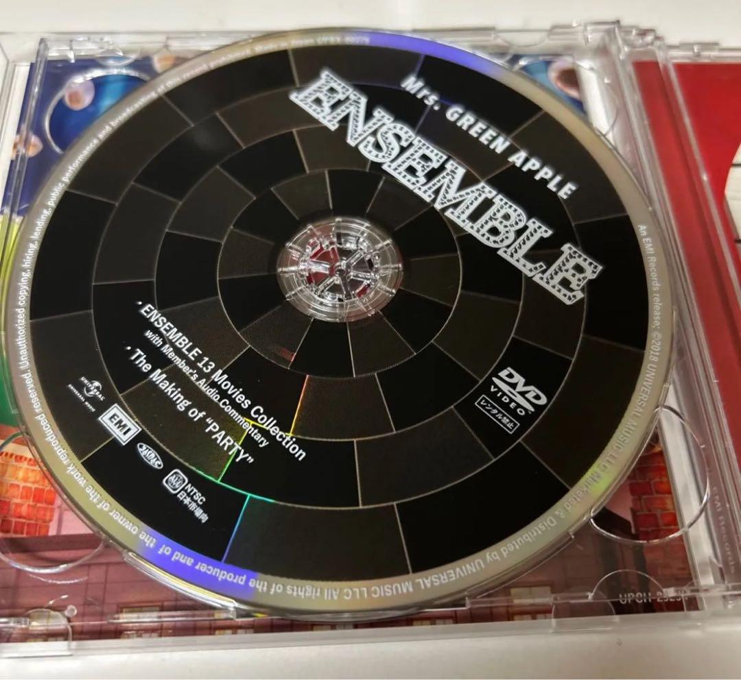 ENSEMBLE (初回盤) (DVD付) Mrs GREEN APPLE CD