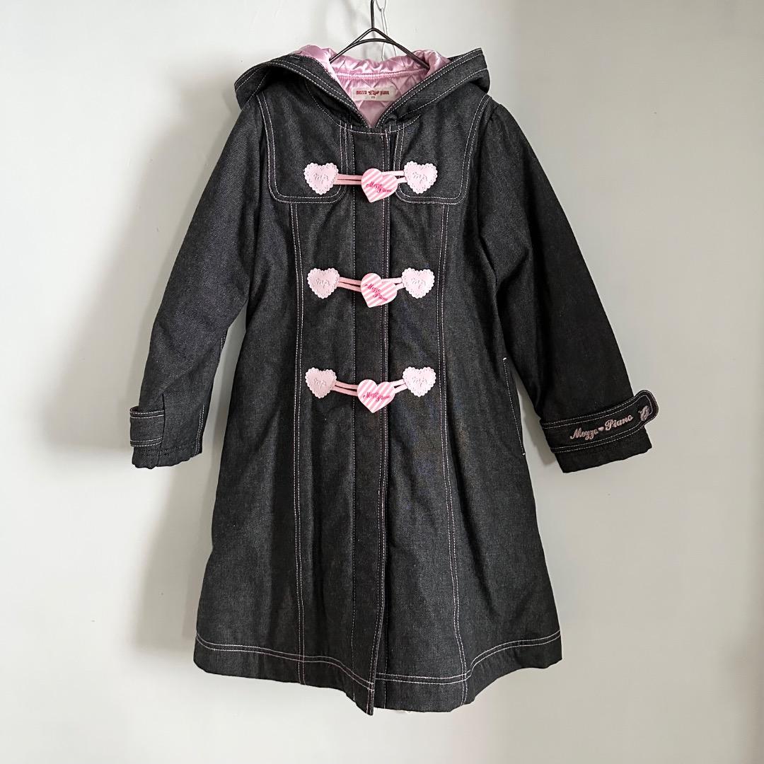 mezzopianoメゾピアノハートボタンダッフルコート