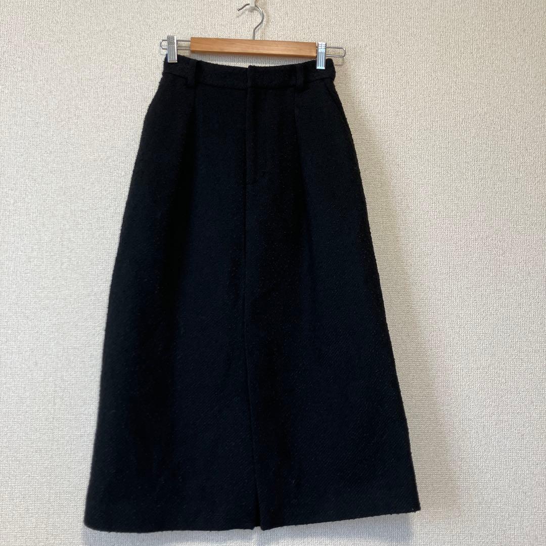 【美品】STRATA ネップツイードジャケット&スカート セットアップ ブラック 【美品】STRATA ネップツイードジャケット&スカート セットアップ ブラック