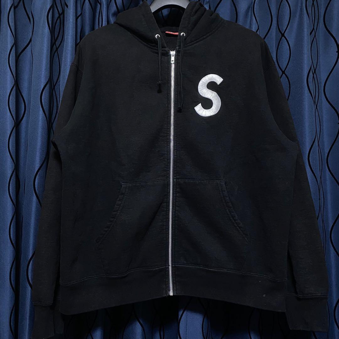 トップス Supreme S Logo Zip Up Hooded Sweatshirt