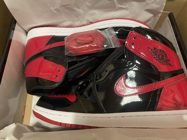 超歓迎人気 最安値Nike Air Jordan 1 High OG Patent Bred eJ1Dh-m55195666915 日本製格安