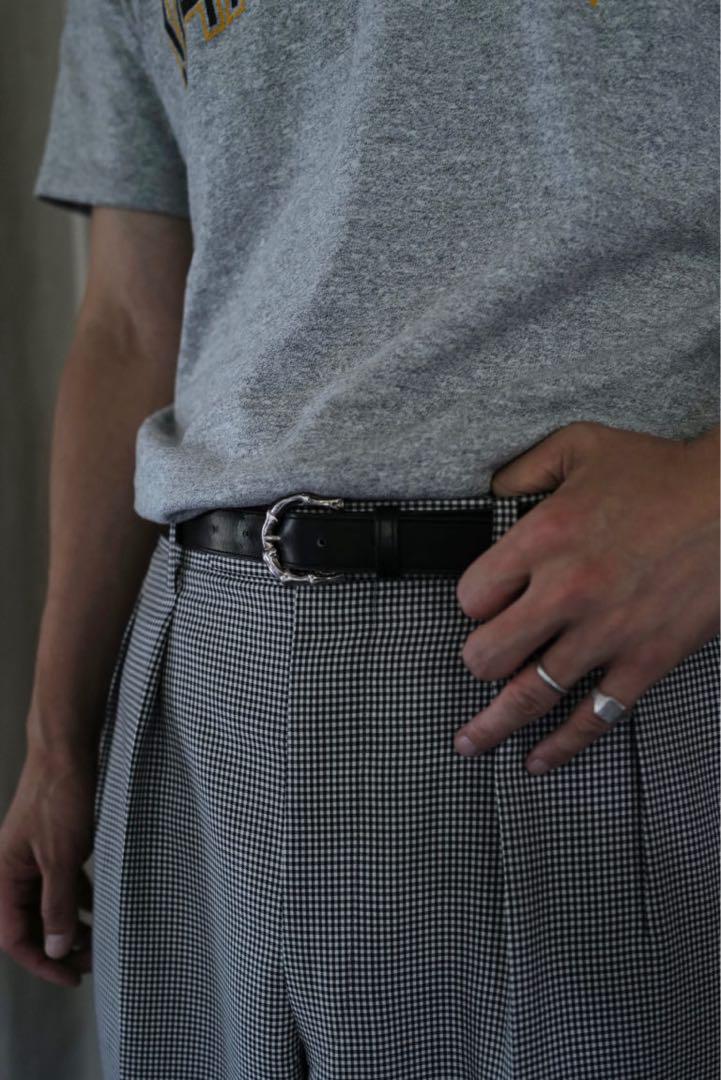 Rosaria Product × 柿乃葉 Bamboo Buckle Belt