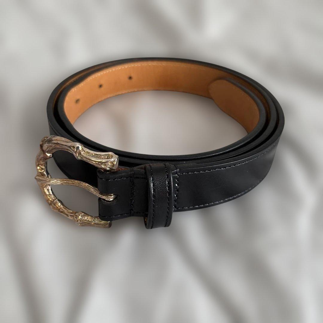 Rosaria Product × 柿乃葉 Bamboo Buckle Belt