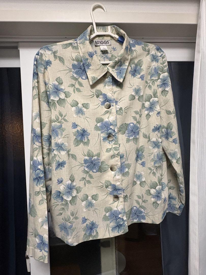 BRIGGS 花柄シャツ