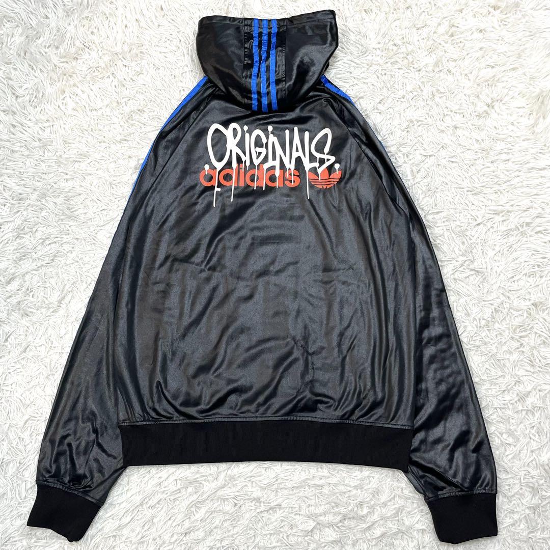 レア✨adidasトラックジャケット CHILE62 XXL グラフティロゴ 黒