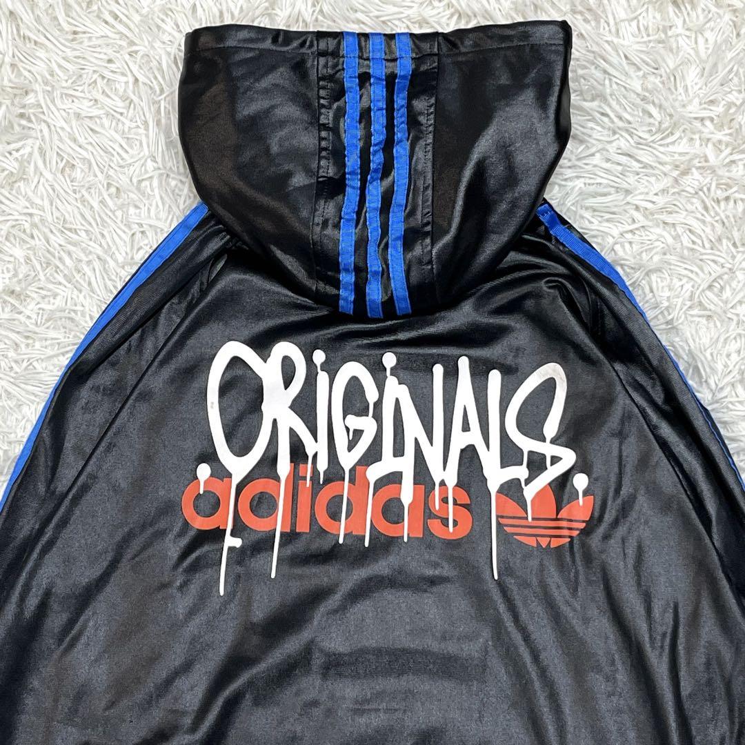 レア✨adidasトラックジャケット CHILE62 XXL グラフティロゴ 黒