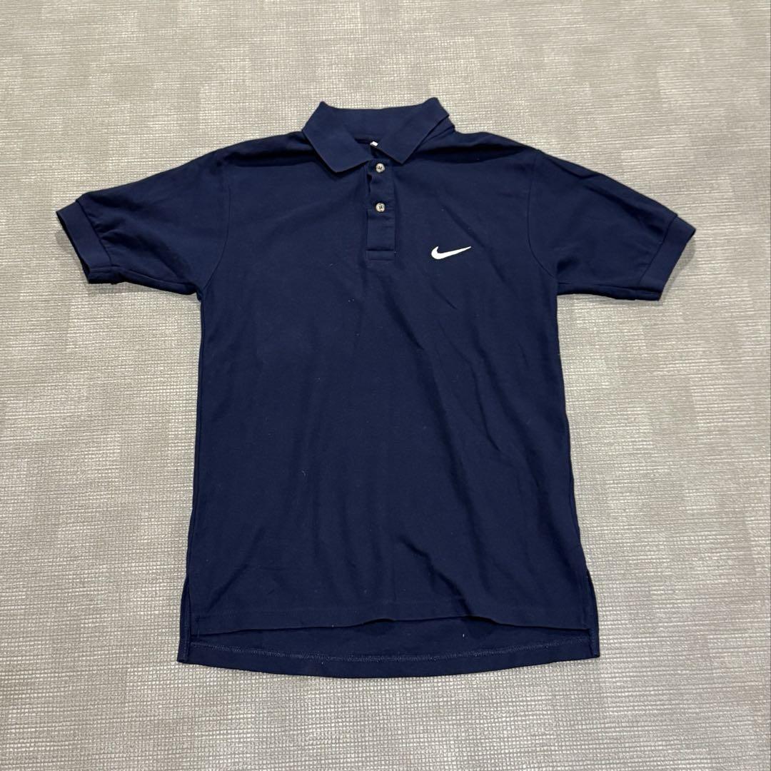 90s NIKE ネイビー ポロシャツ M