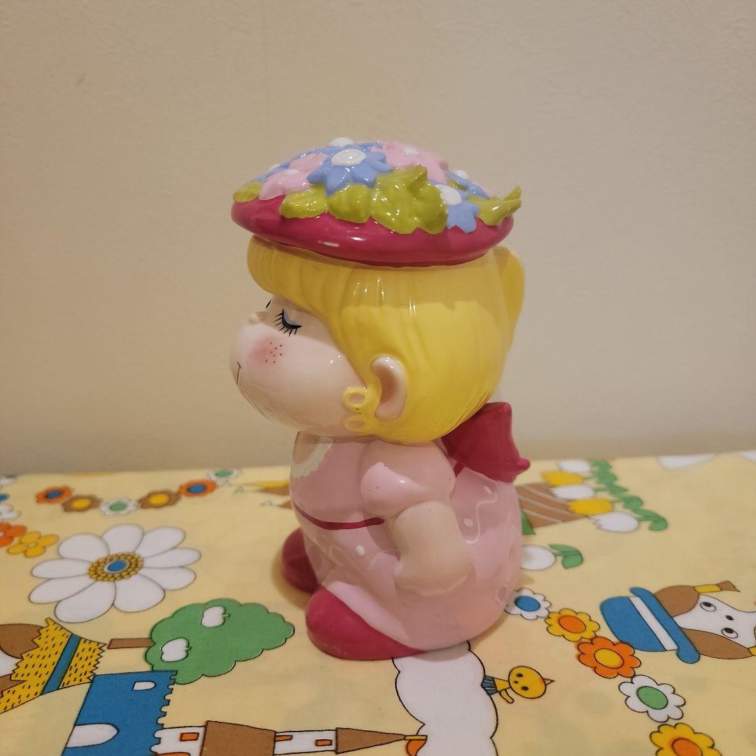 水森亜土　女の子　貯金箱