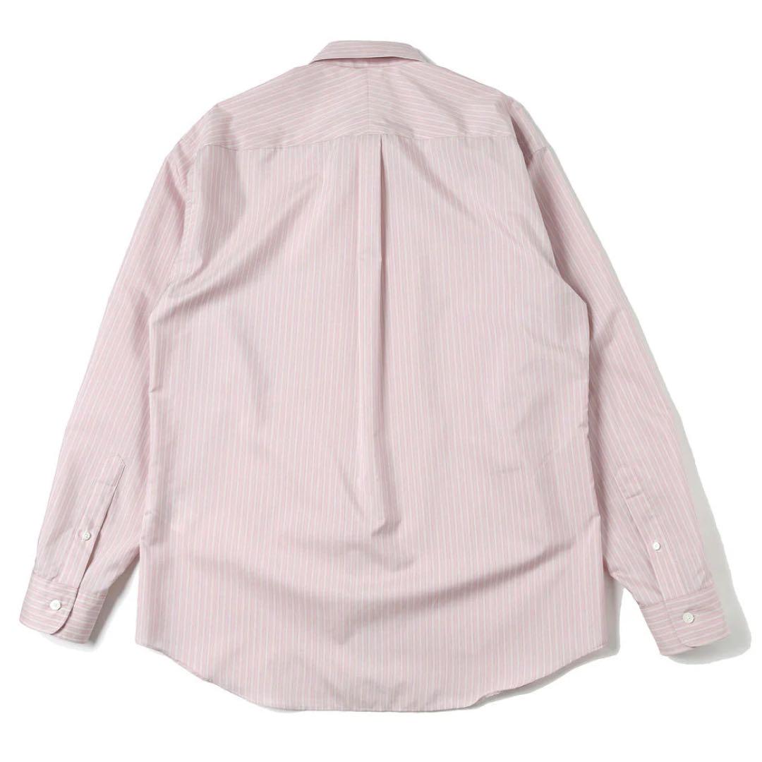 AURALEE FINX POLYESTER STRIPE SHIRT サイズ4