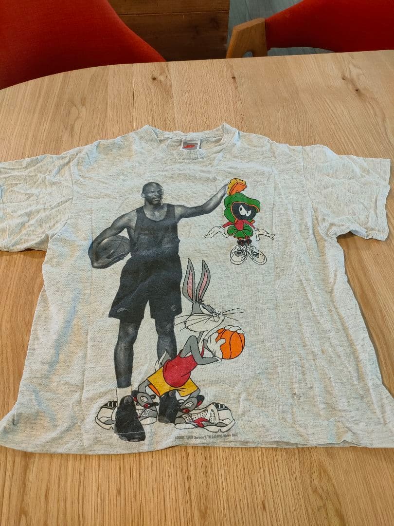 NIKE 90年代 space jam ジョーダン 白　USA製 トップス