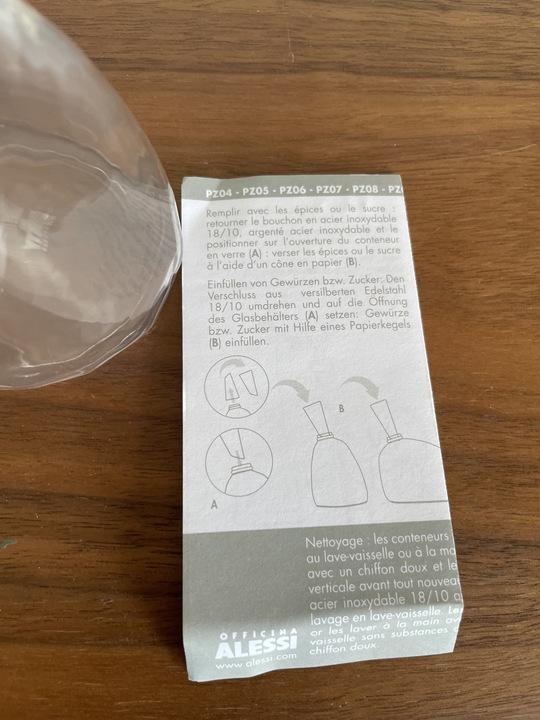 ALESSI SPICE CASTOR 調味料入れ　【難あり】PZ07