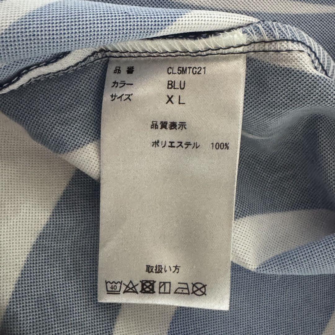 【新品】 CLUNK クランク ゴルフ ウェア 半袖 ポロシャツ 総柄 ロゴ