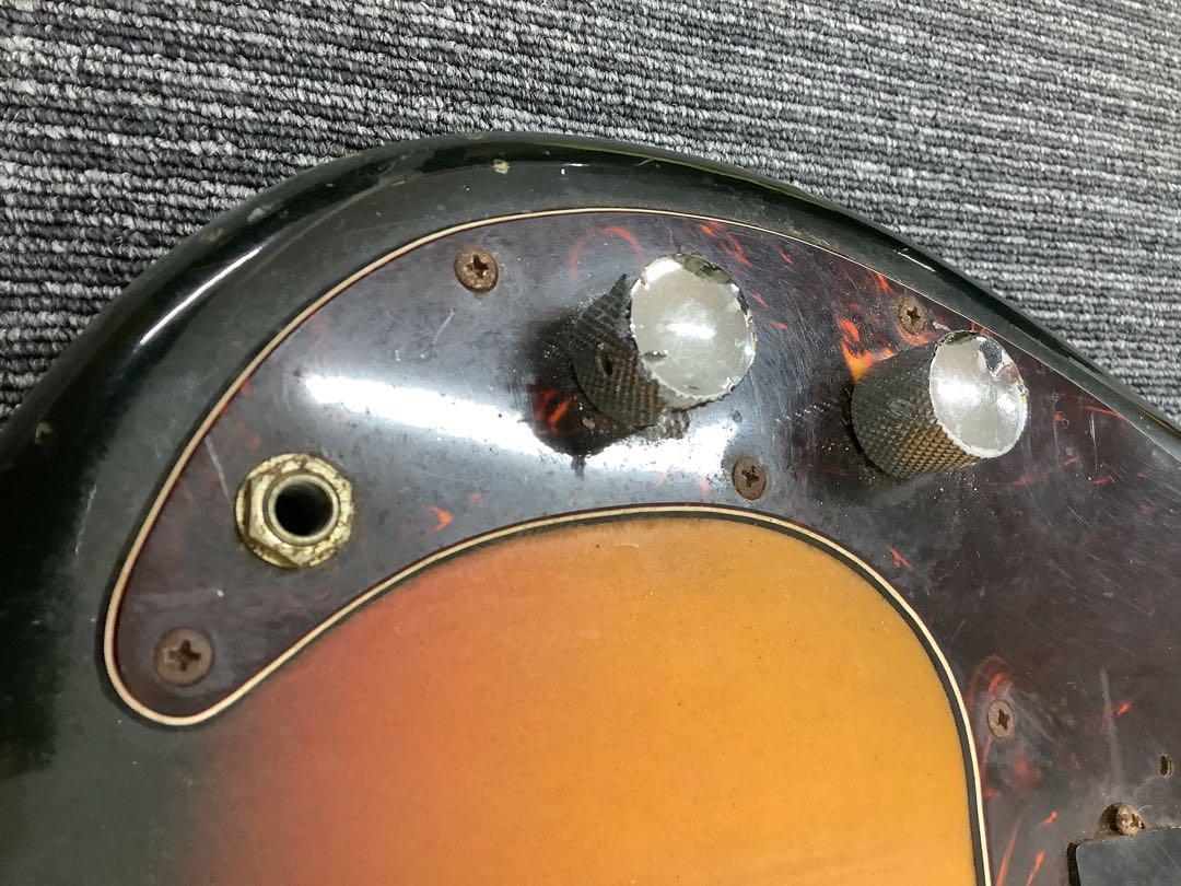 【ジャンク品】Fernandes REVIVAL エレキベース 革製ケース付き