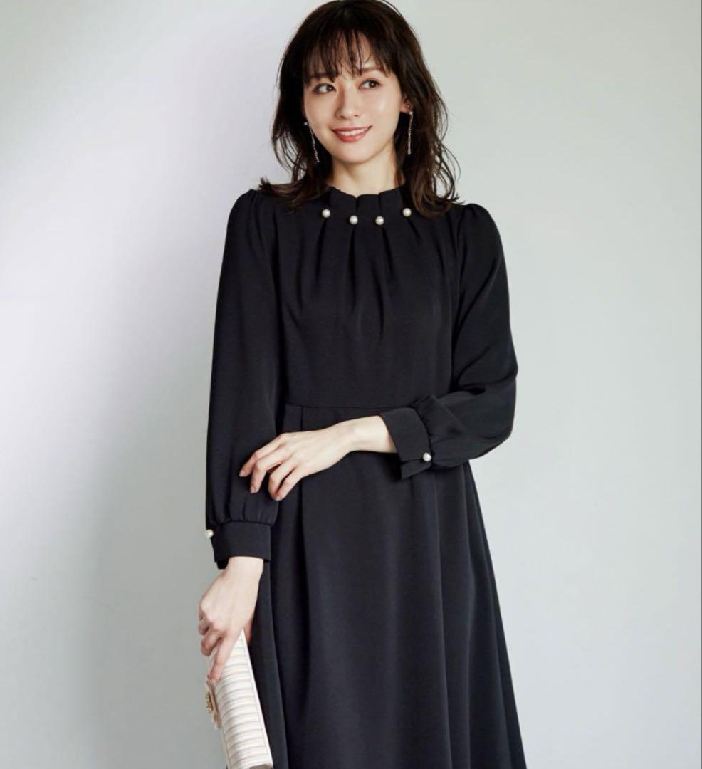 【新品・未使用・タグなし】niana タックパールワンピース