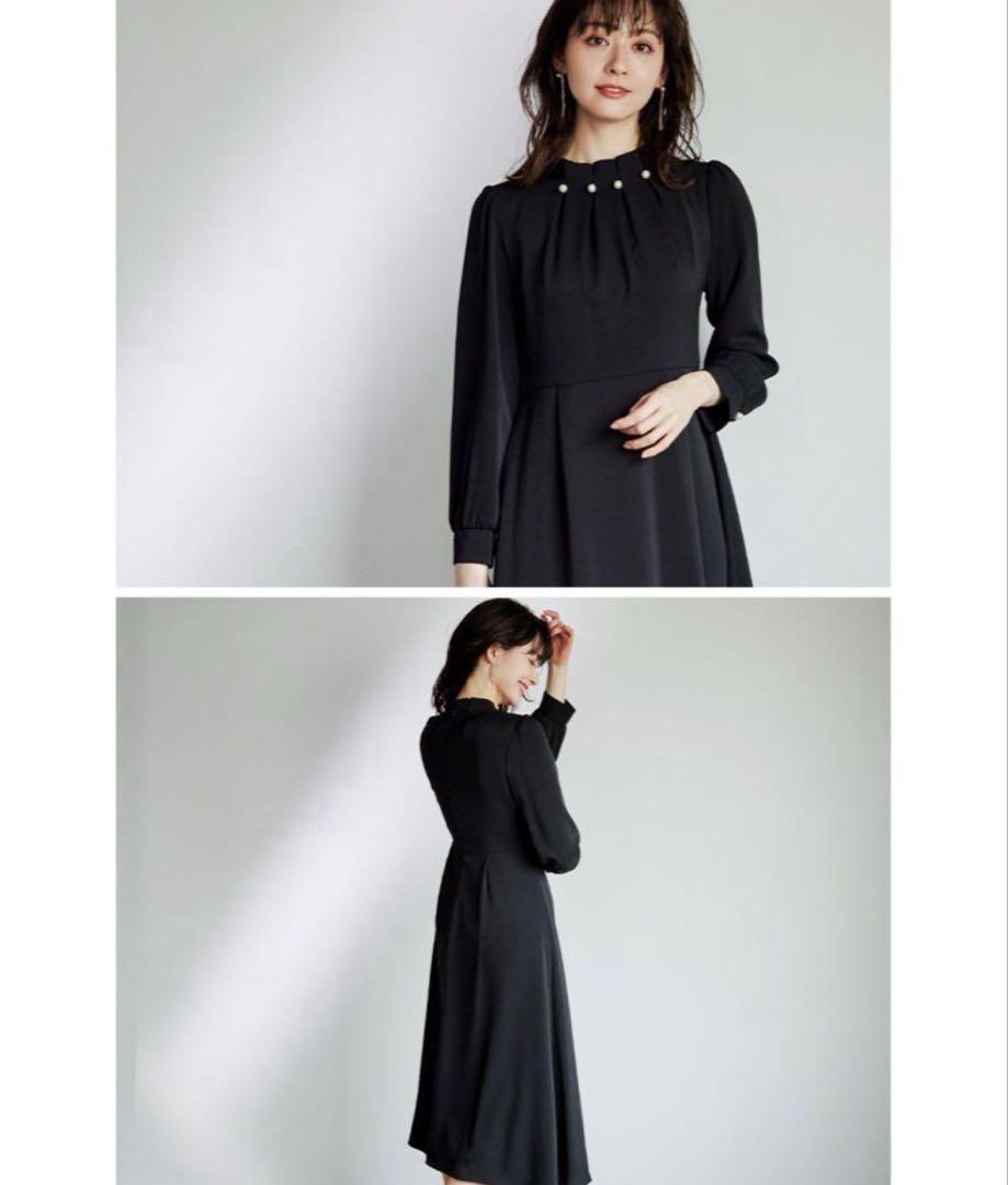 【新品・未使用・タグなし】niana タックパールワンピース