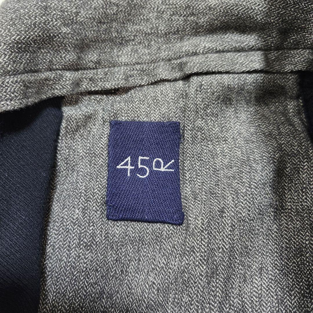 45R トリコチンストレッチ馬比女 パンツ 裾ボタン ロゴ刺繍 2
