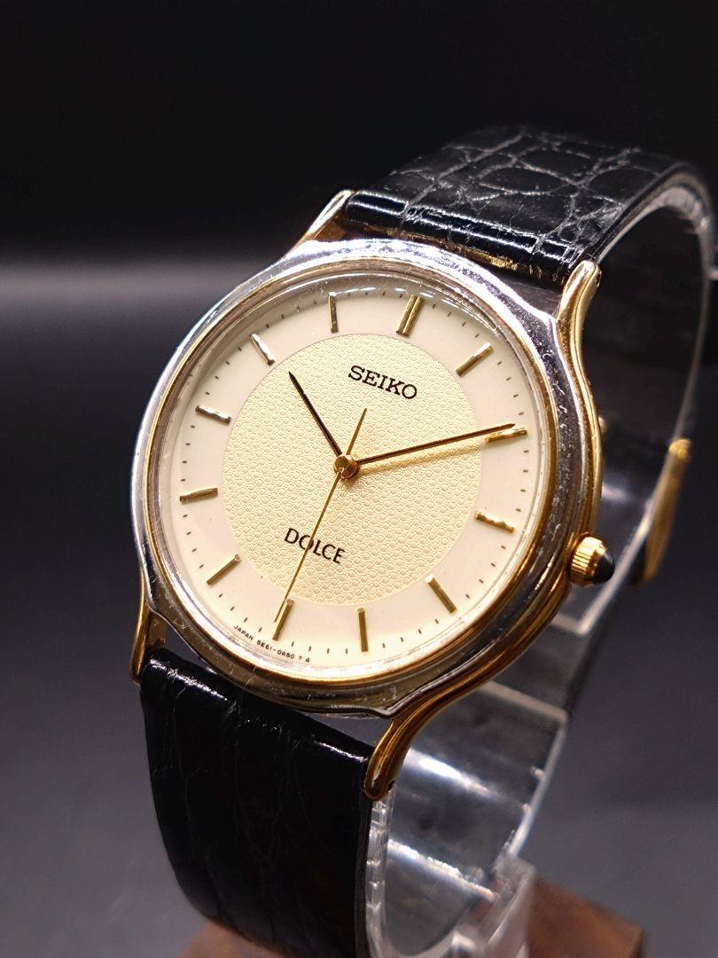 比較的美品！SEIKO DOLCE 5E61-0A20 電池・パッキン交換済み！