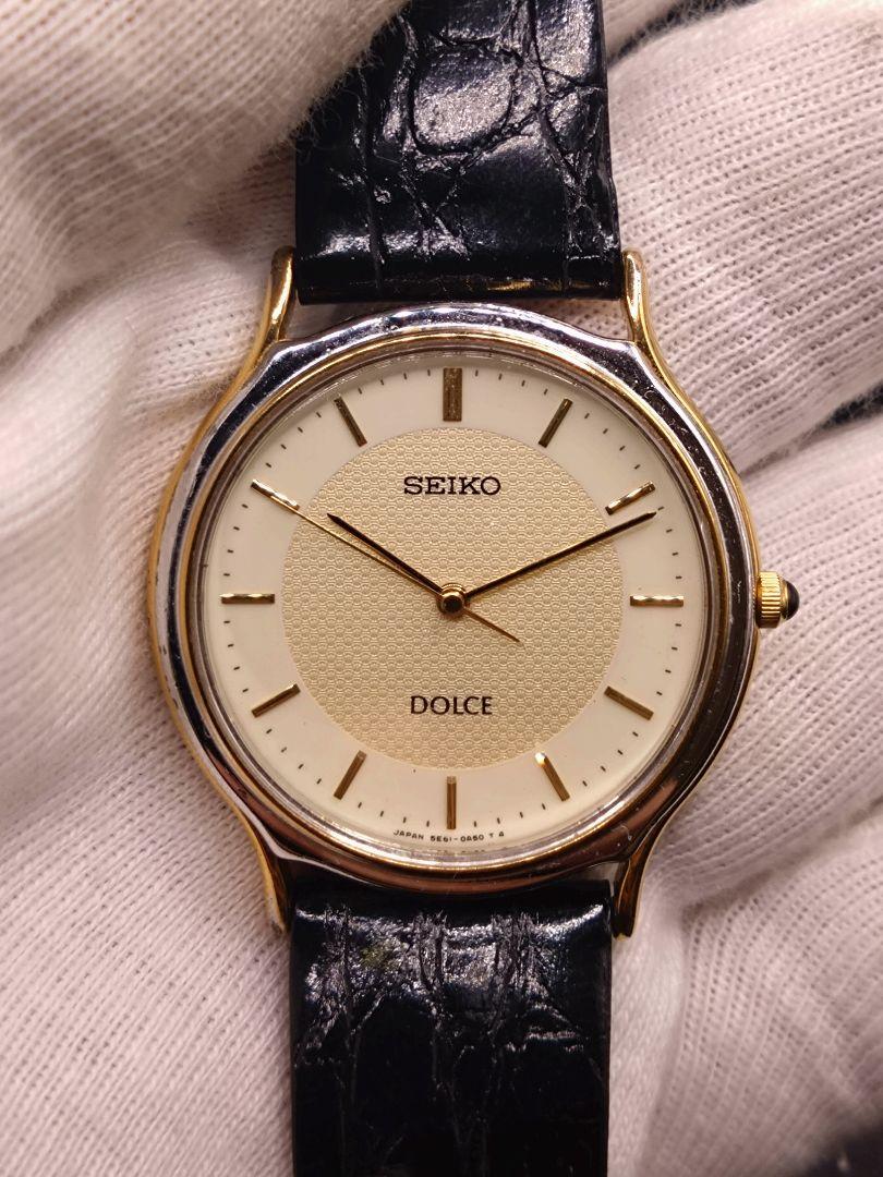 比較的美品！SEIKO DOLCE 5E61-0A20 電池・パッキン交換済み！