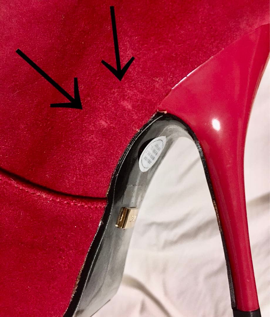 未使用■定価　27,864円■送料無料■DURASロングブーツニーハイブーツ赤