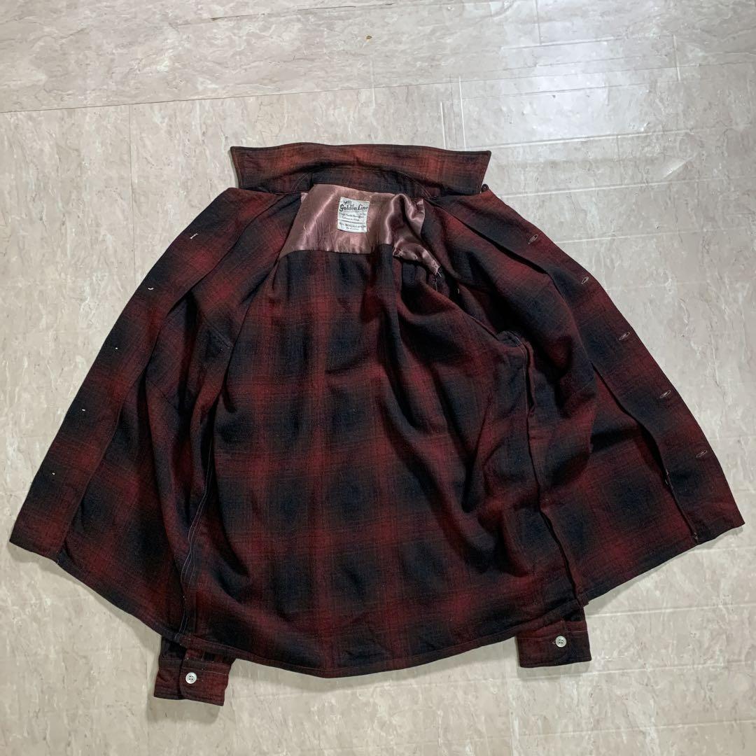 50s〜60s golden Line オンブレチェックシャツ シャドーチェック 50s〜60s golden Line オンブレチェックシャツ シャドーチェック