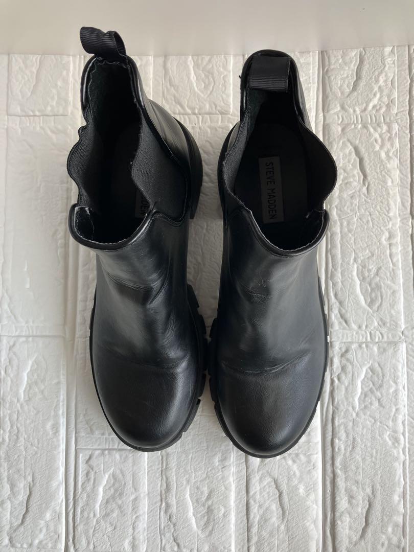 【Steve Madden】ニット ショートブーツ ‐3色 *送料込 STEVEMADDEN_SHOES_TRACTION_BRO
