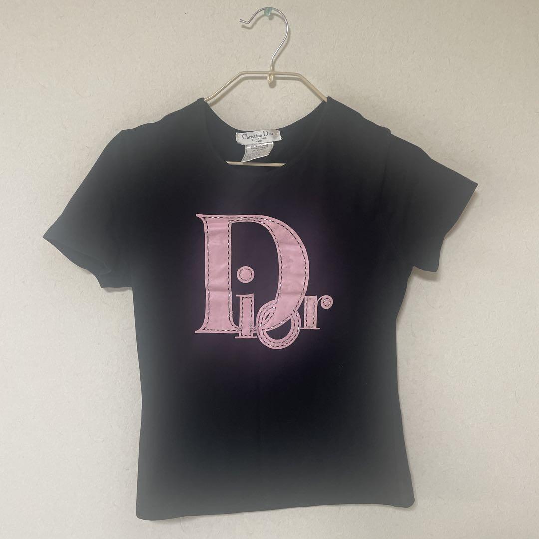 Christian Dior 半袖Tシャツ ブラック 14号 - メルカリ