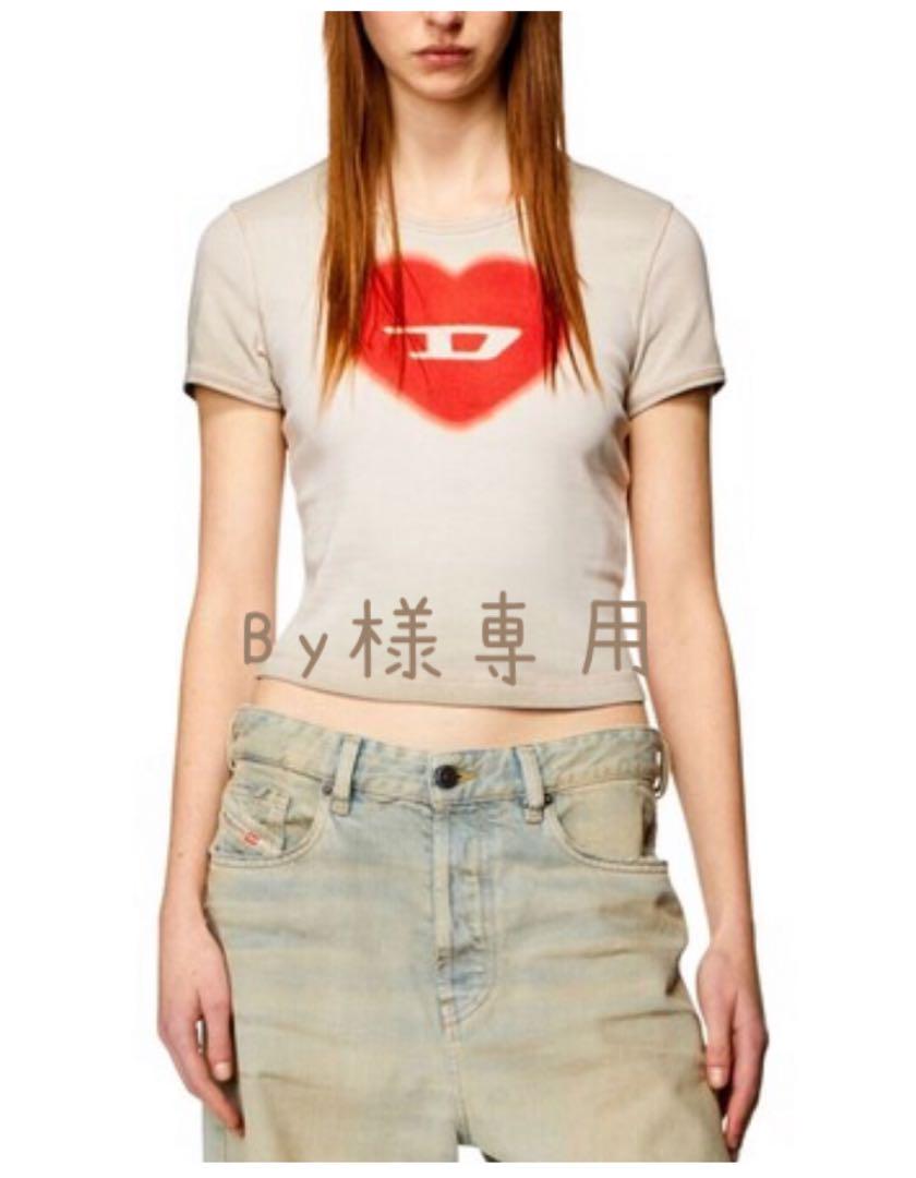 DIESEL Tシャツ ハートロゴ S