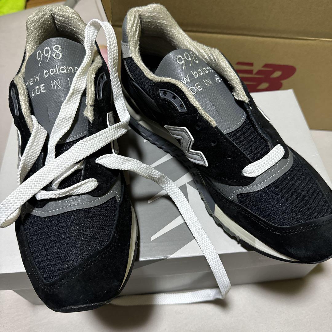 ニューバランスU９９８ＢＬ　ＢＬＡＣＫ