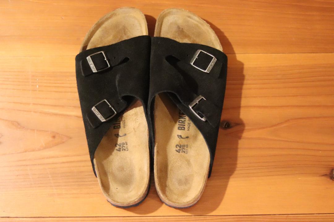 Zürich / チューリッヒ　Birkenstock 黒 スエード ナロー