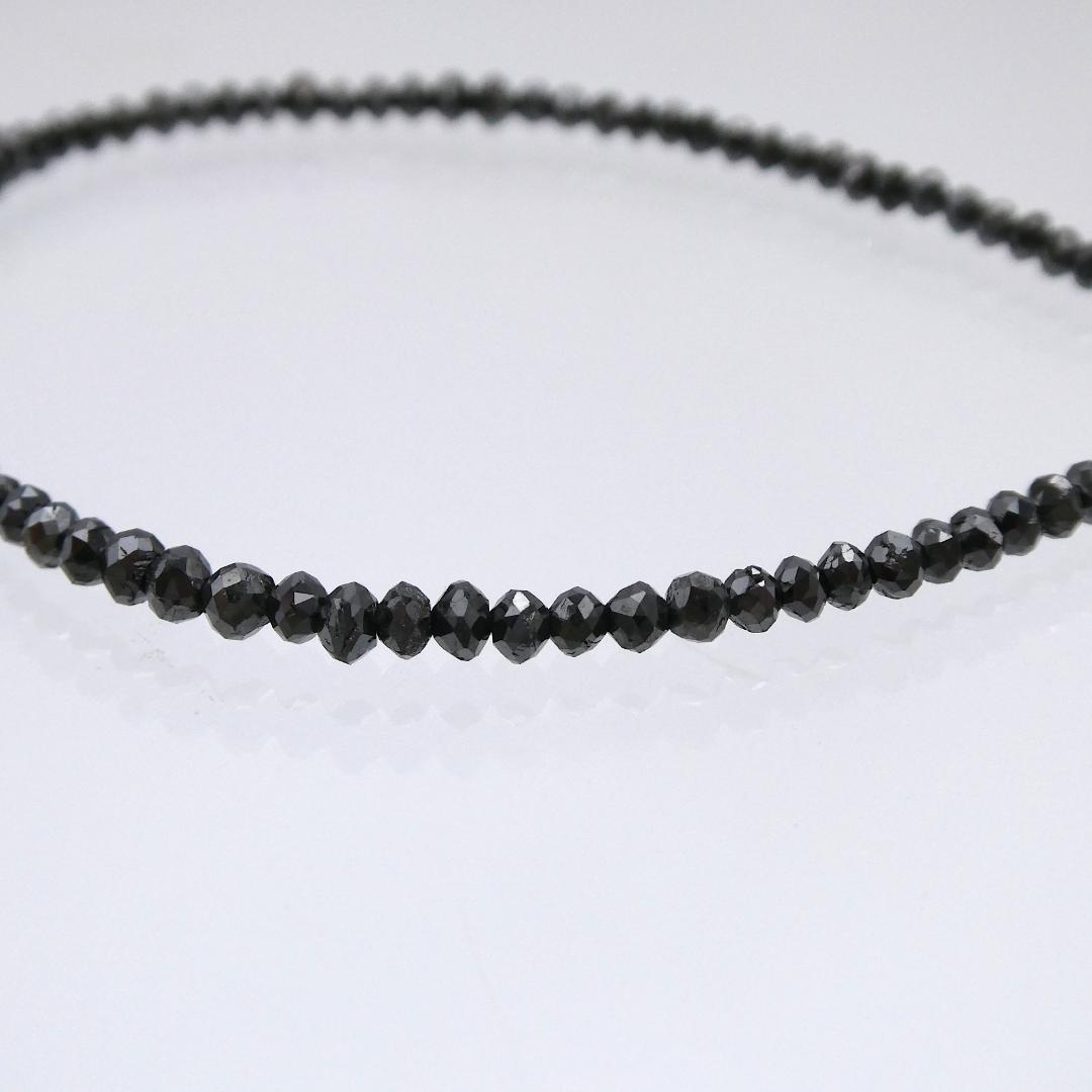 ブレスレット Pt850 ブラックダイヤ9.93ct ディスクカット