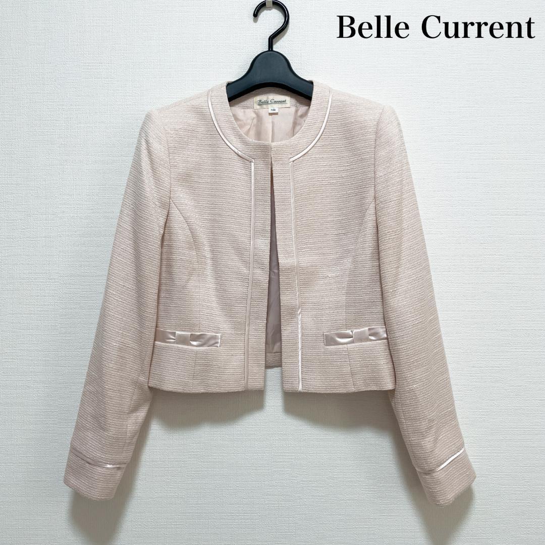 東京イギン Belle Current ツイードノーカラージャケット セレモニー