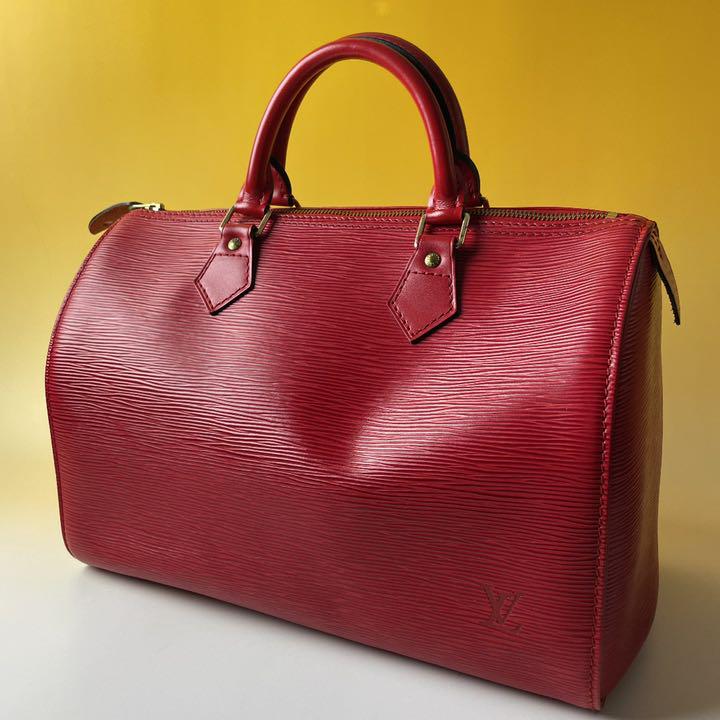 爆買い高品質 LOUIS VUITTON 美品 赤 エピ スピーディハンドバッグ ヴィトン YeSN9-m55257959103 爆買いHOT