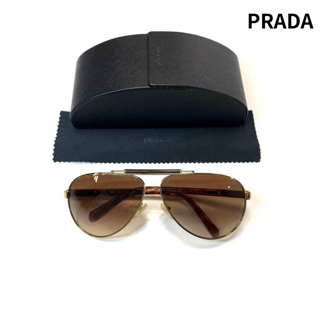 PRADA プラダ ZVN-6S1 アビエイター メタルフレーム サングラス