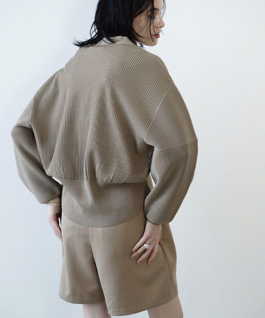 CLANE/クラネ】CURVE SLEEVE KNIT CD カーディガン