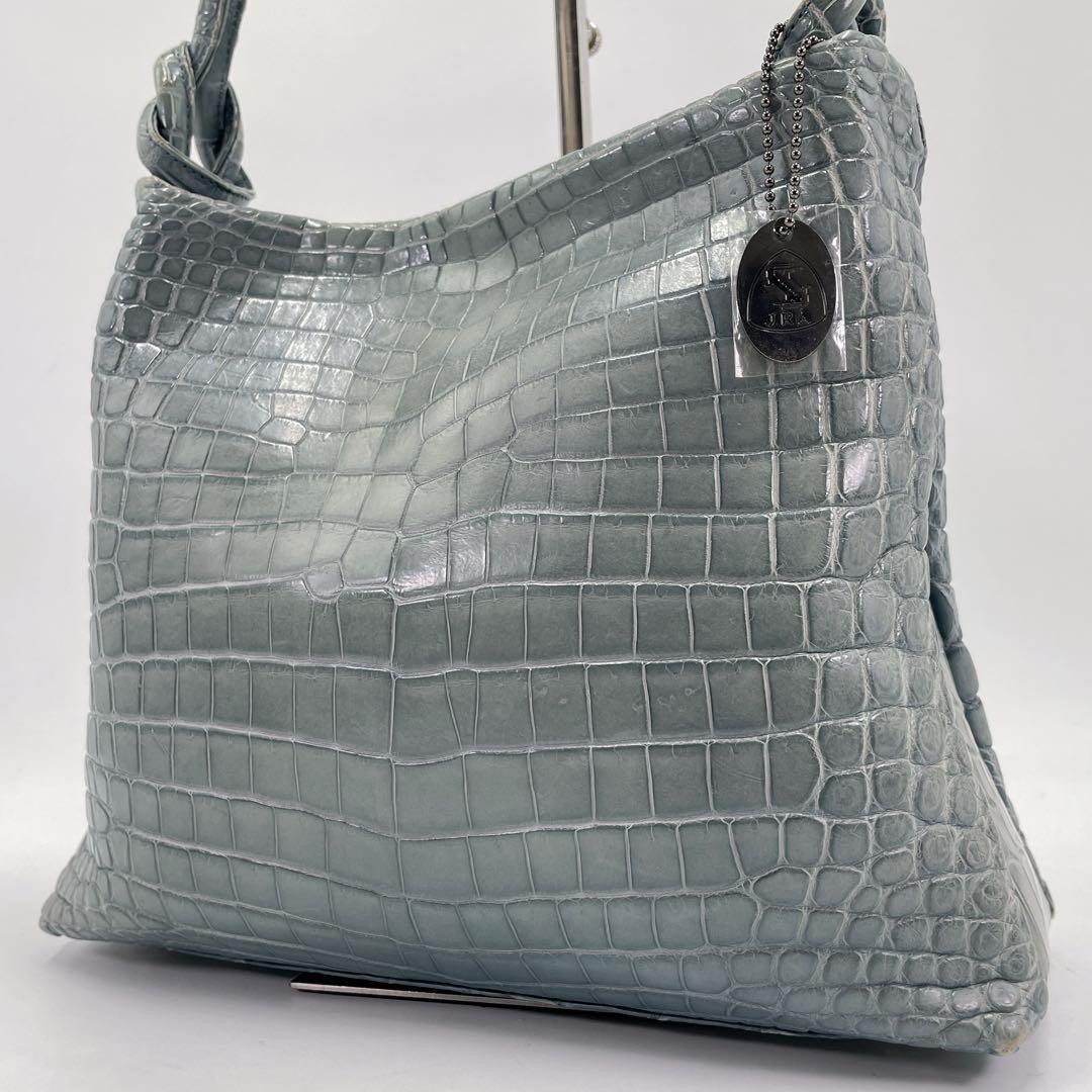 【希少色】クロコダイル マットクロコ ワニ革 センター取り JRA認定 クロコ