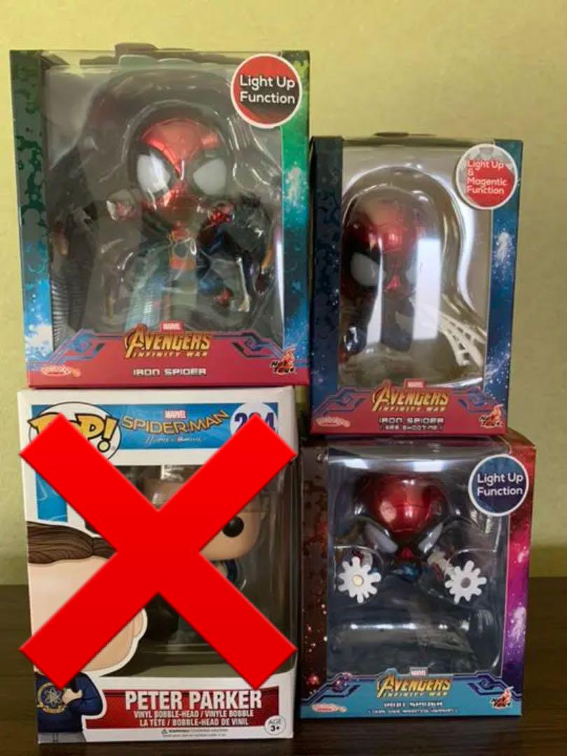 スパイダーマン 6インチフィギュア 未使用 未開封3体セット スパイダーマン 3体フィギュアと非売品セット