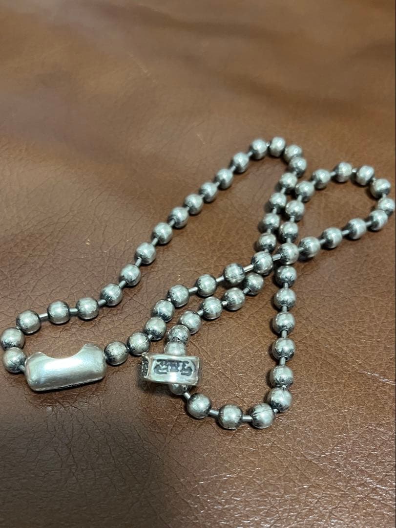 ビルウォールレザー　ボールチェーン　約50cm