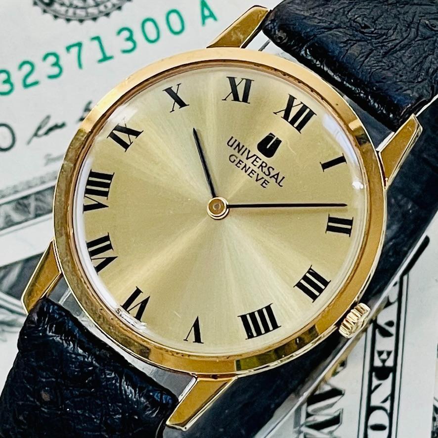 腕時計メンズ中古ユニバーサルジュネーブ手巻きUNIVERSAL GENEVE稼働