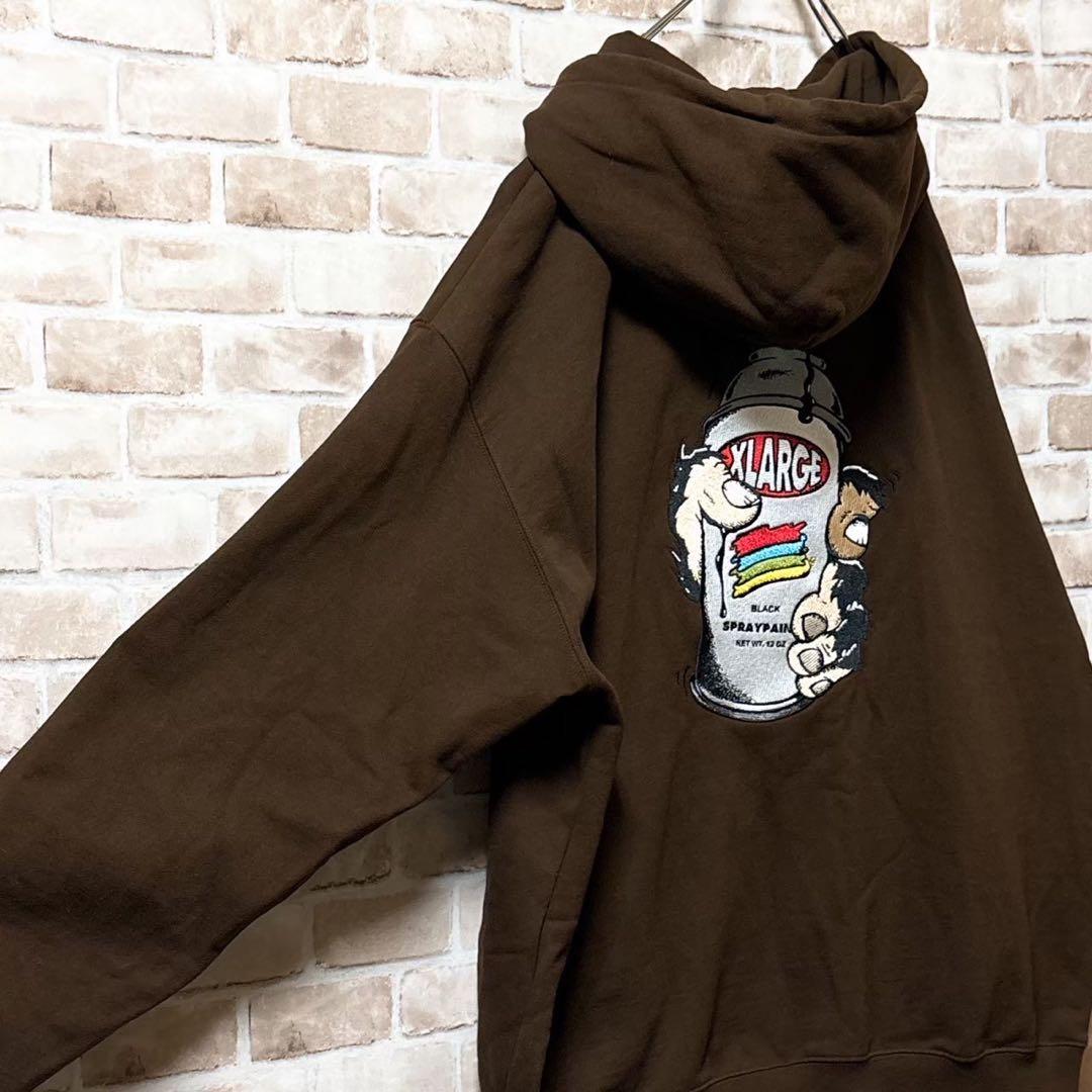 ⭐︎希少デザイン⭐︎XLARGE ⭐︎パーカー⭐︎スプレー缶⭐︎刺繍⭐︎オーバーサイズ⭐︎ ⭐︎希少デザイン⭐︎XLARGE ⭐︎パーカー⭐︎スプレー缶⭐︎刺繍⭐︎オーバーサイズ⭐︎