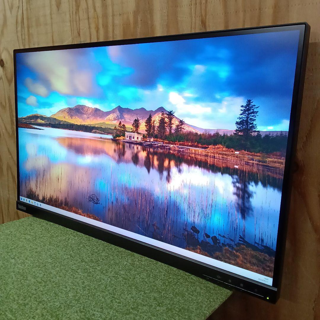 27インチ液晶モニターLenovo P27h-10 2019年製【スタンド無】⑮