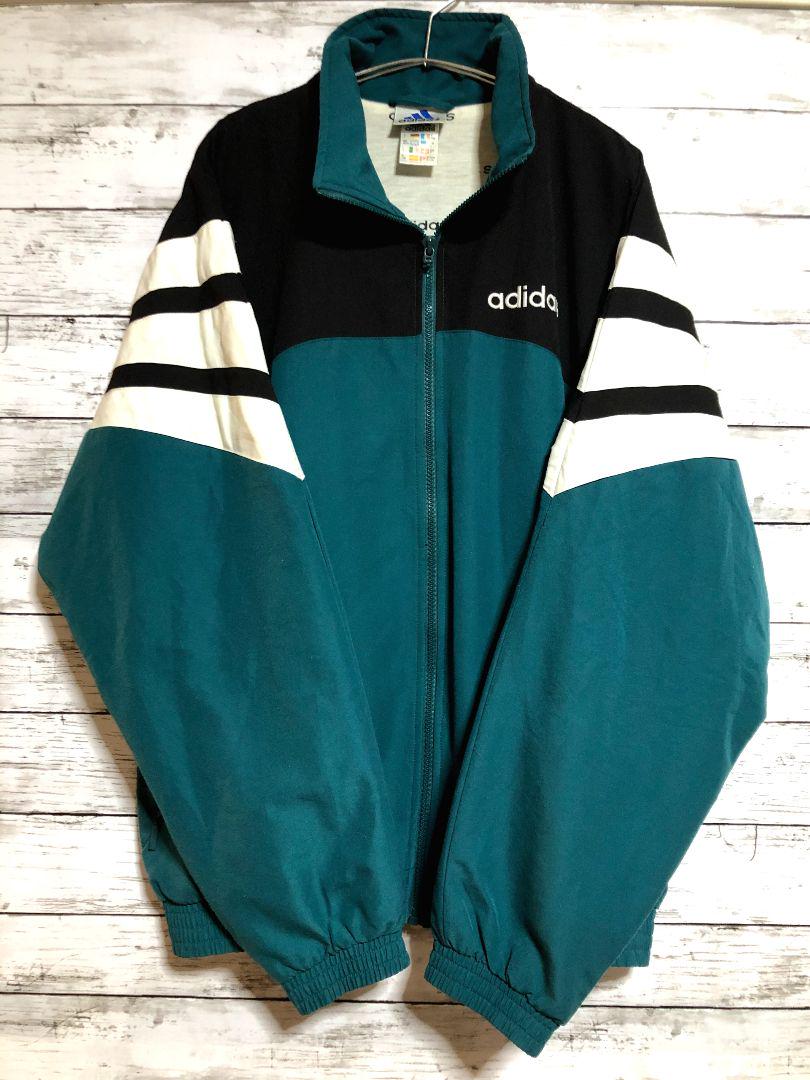 好評低価 adidas 90's万国旗タグ ナイロンジャケット 古着 L 60qKf-m55270359448 お得新作