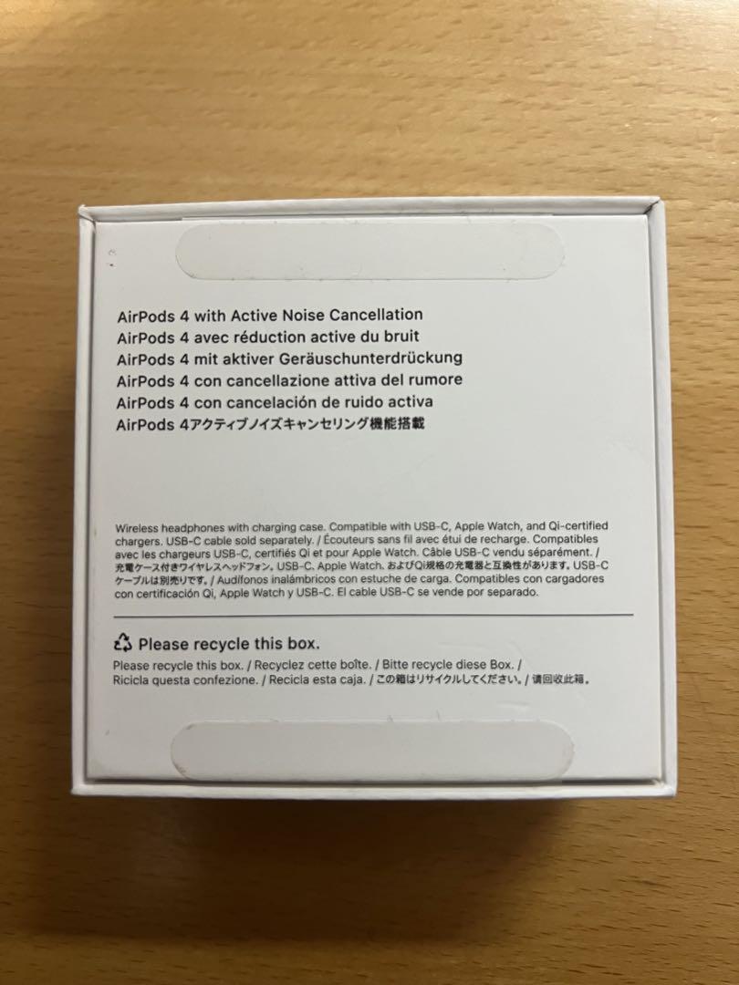 Apple AirPods4 本体　確実正規品