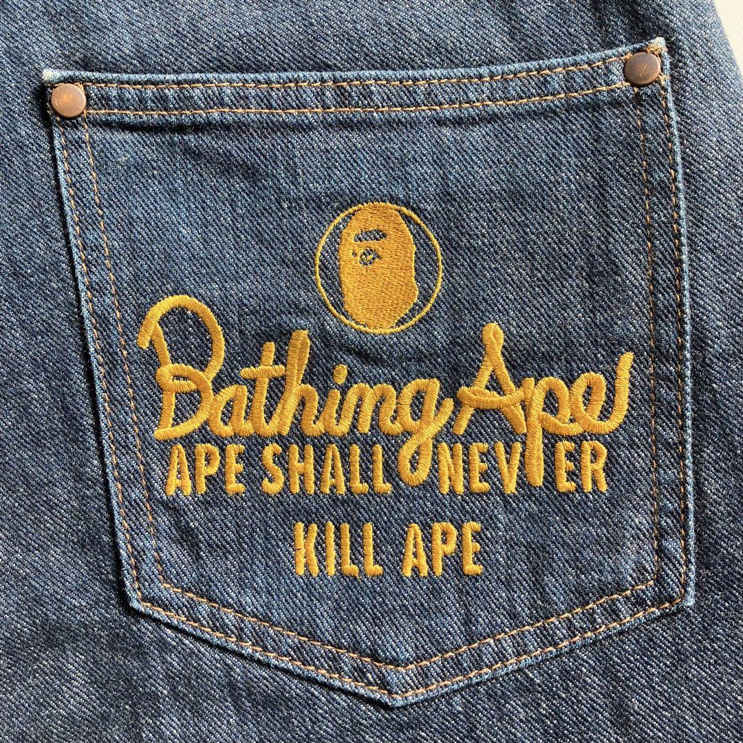 オンライン価格 濃紺美品 BATHING APE ジーンズ NIGO エイプ BAPE