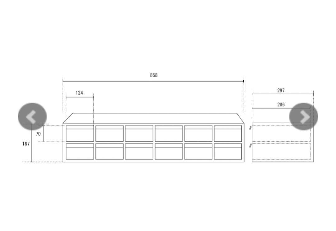 DURHAM 12 DRAWER CABINET パシフィックファニチャー