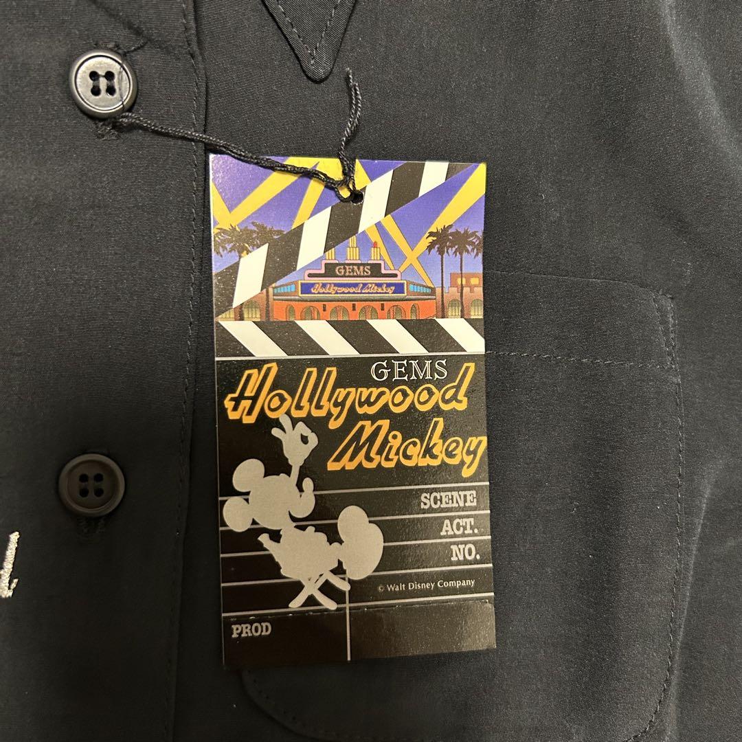 日本製　ハリウッドミッキー 長袖　黒　GEMS HOLLYWOOD MICKEY