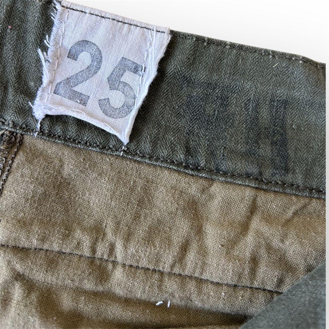 60’s French army M-47 後期 HBTフィールドパンツ 25